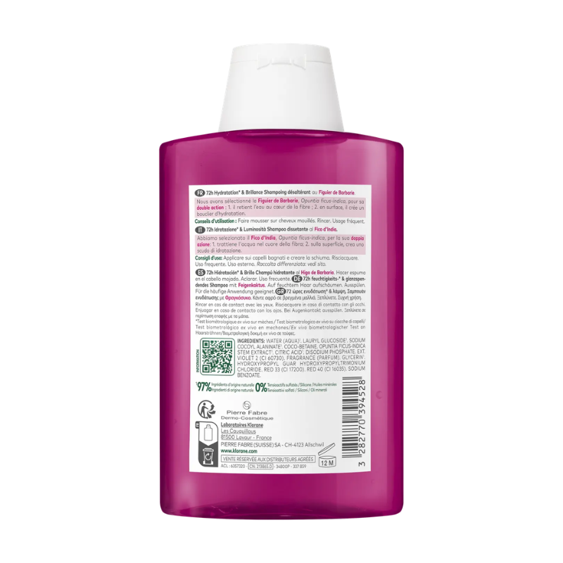 Klorane - Shampoo Idratante E Illuminante Al Fico D'India 200 ml