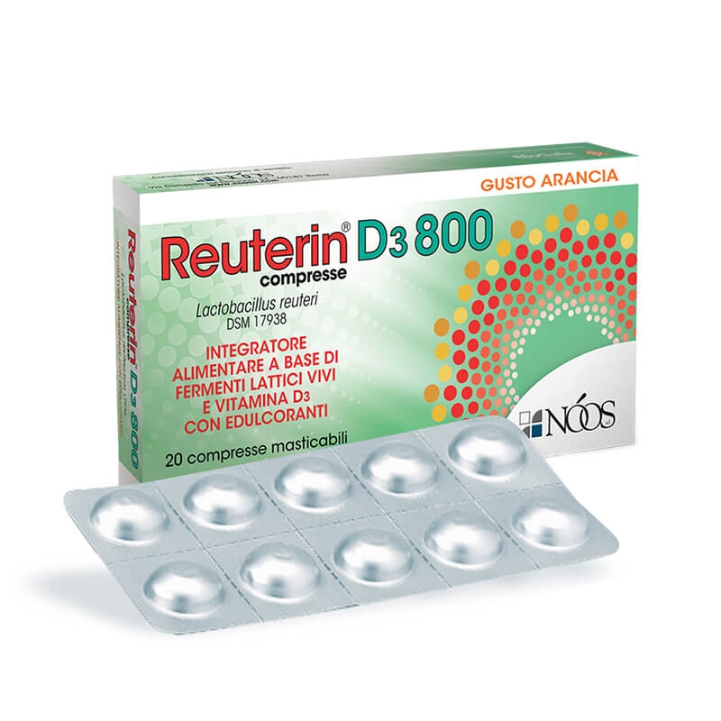 Reuterin D3 800 Integratore 20 Compresse Reuterin D3 800 Integratore 20 Compresse
