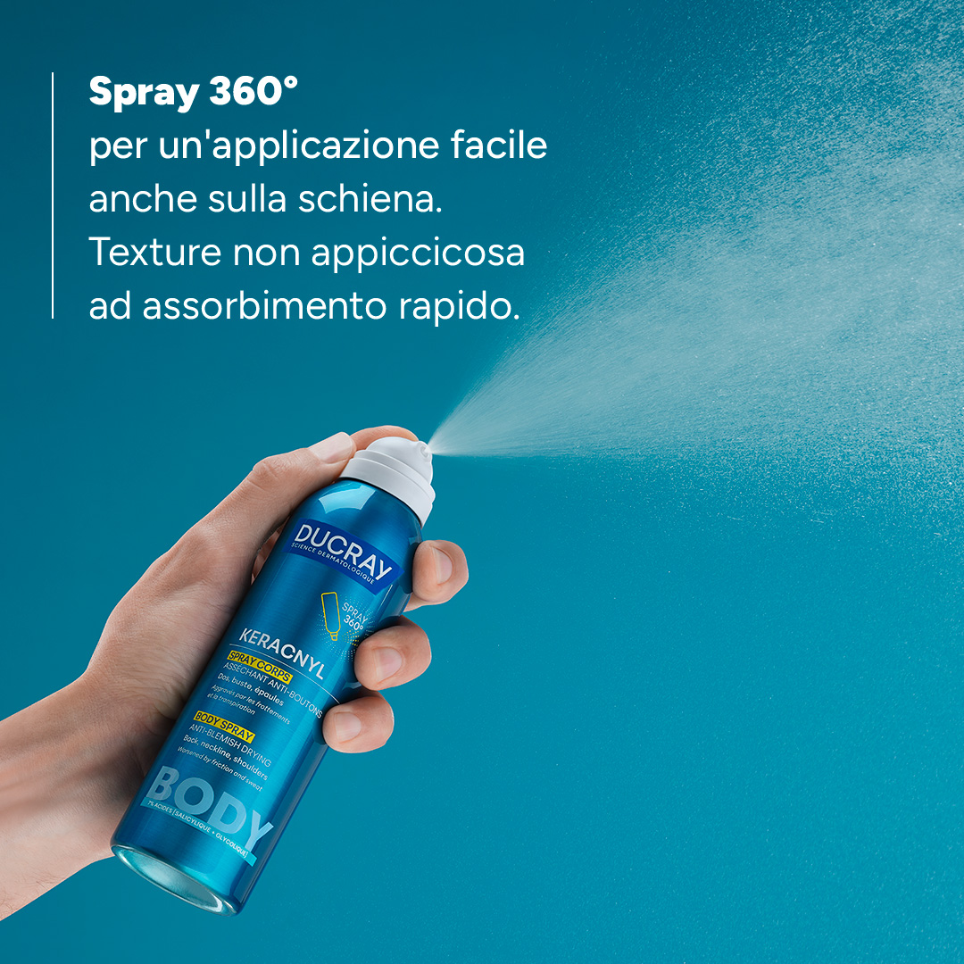 Ducray Keracnyl - Spray Disseccante Anti-Imperfezioni Corpo 150 ml