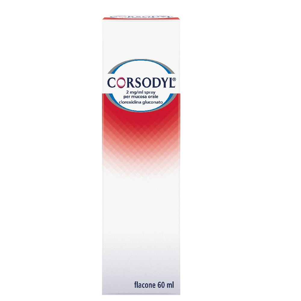 Corsodyl Spray Orale Disinfettante Cavo Orale 60 g Corsodyl Spray Orale Disinfettante Cavo Orale 60 g