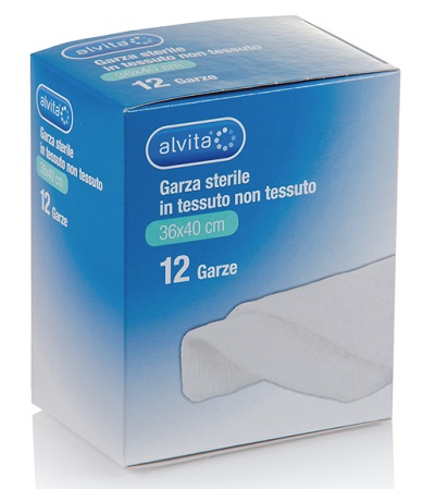 Alvita Garza Sterile 36x40 cm 12 Pezzi