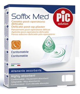 Pic Soffix Med Cerotto Post Operatorio Delicato 30x10 cm 3 Pezzi