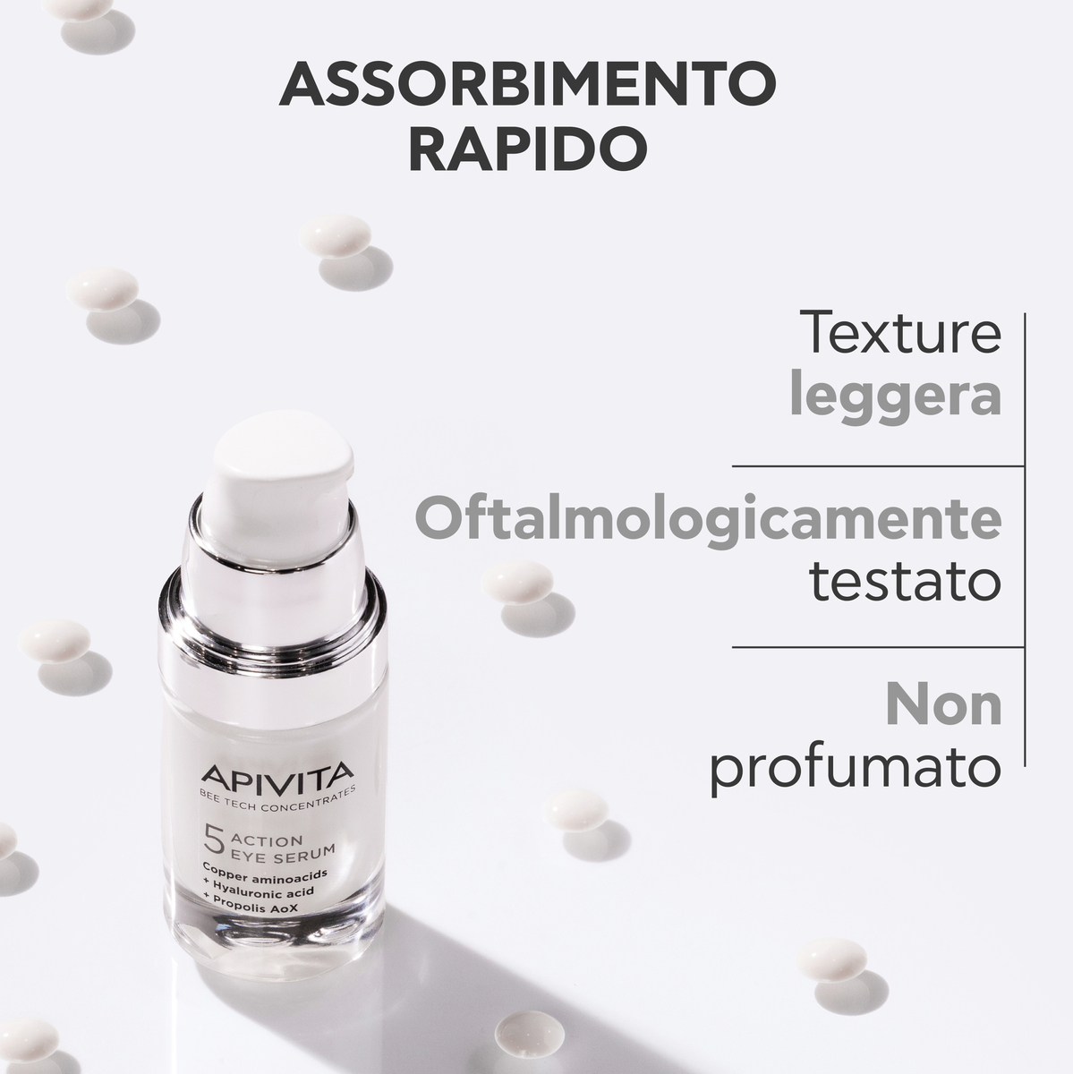 Apivita Bee Tech Concentrates - Siero Antirughe 5 Azioni Per Il Contorno Occhi 15 ml