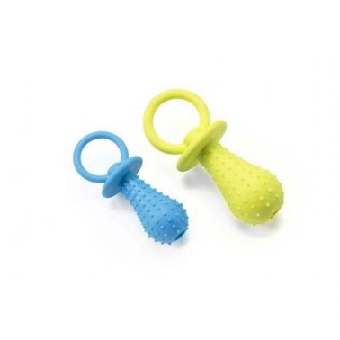 LEOPET GIOCO CANE CIUCCIO LATEX COLORI ASSORTITI 12x6CM