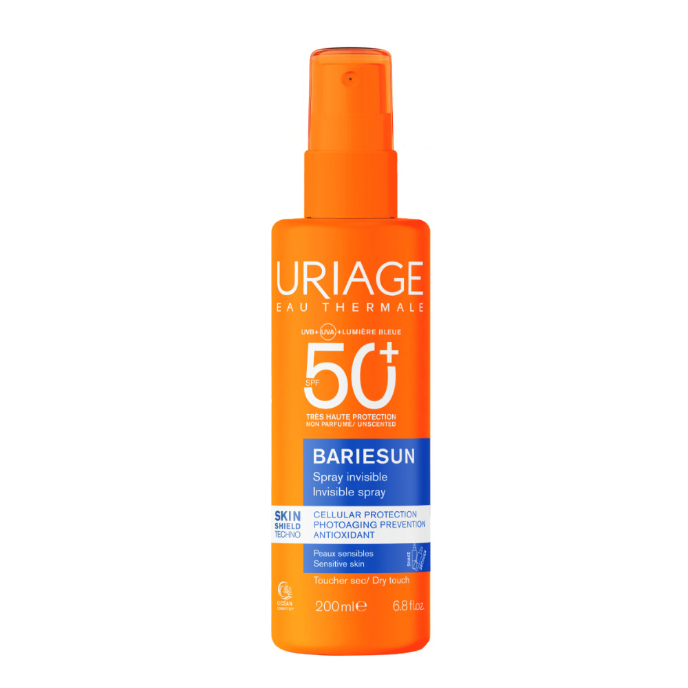 Uriage - Bariesun - Spray Solare Invisibile Protezione Molto Elevata SPF50+ Non Profumato Viso E Corpo 200 ml
