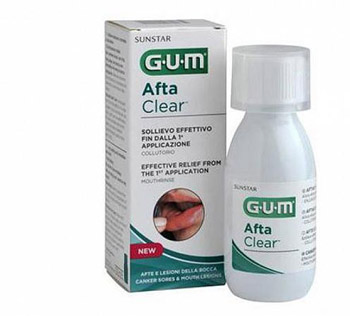 Gum AftaClear Collutorio Trattamento Antiafte 120 ml