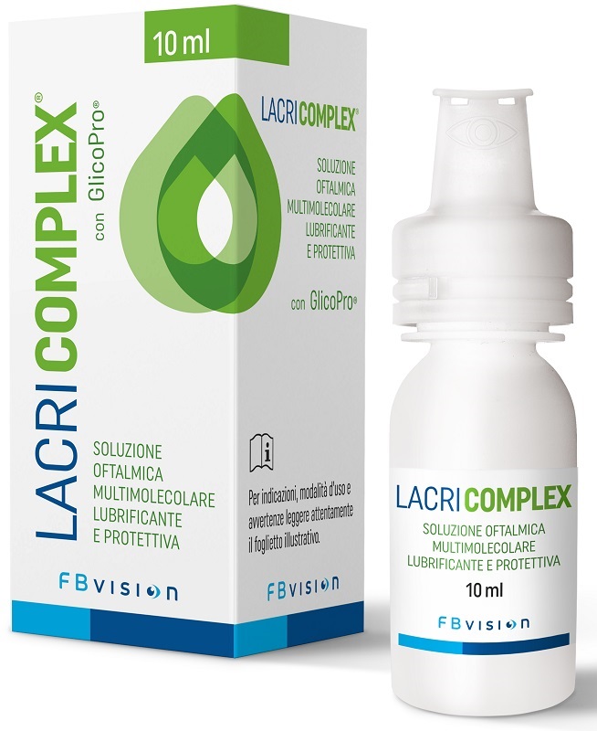 LACRICOMPLEX Soluzione oftalmica multimolecolare lubrificante e protettiva 10ml