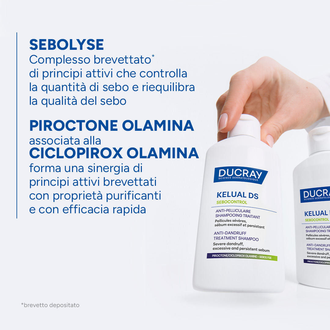 Ducray Kelual DS Sebocontrol - Shampoo Trattante Antiforfora 100 ml