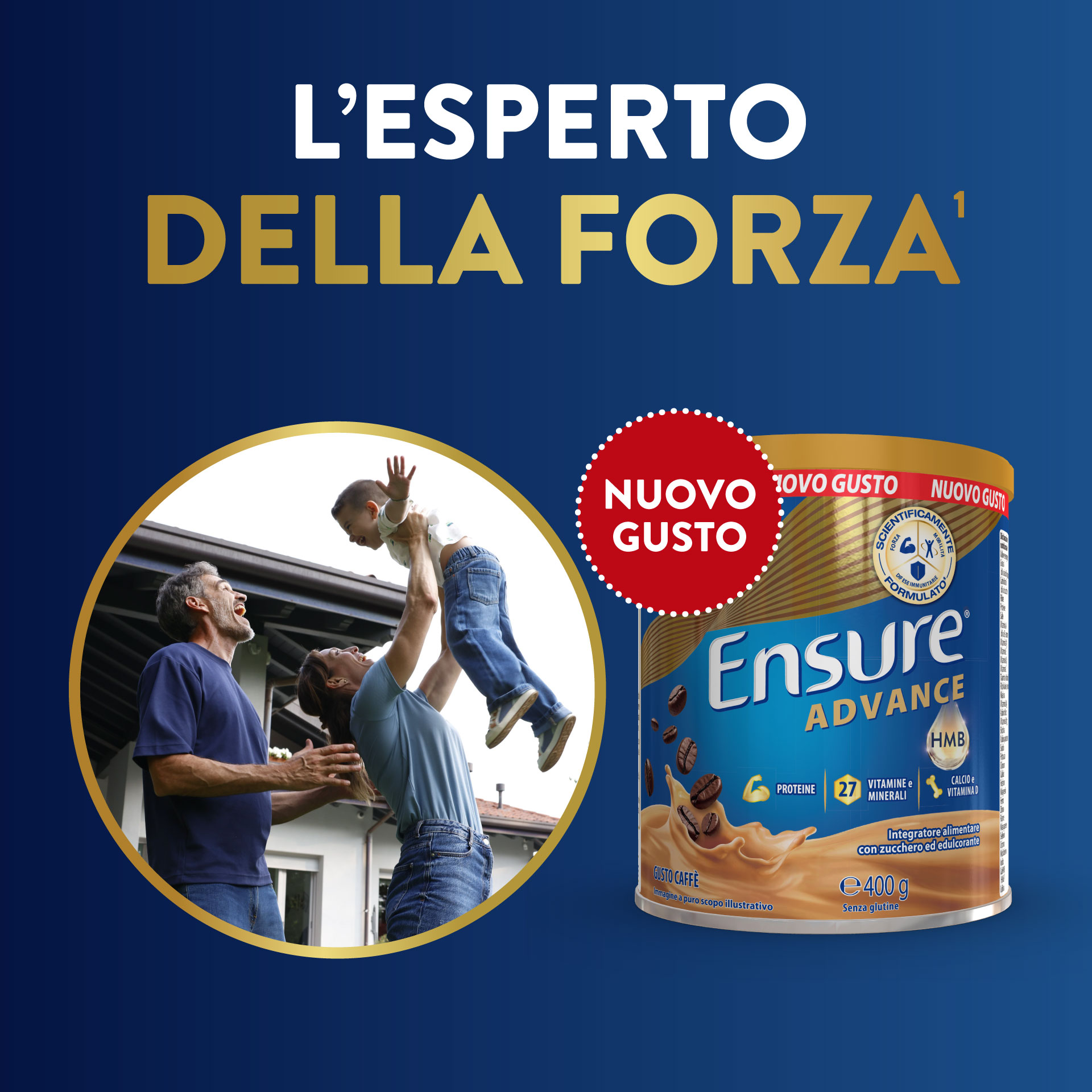 Ensure Advance Gusto Caffè 400 g - Integratore Di Vitamine E Minerali