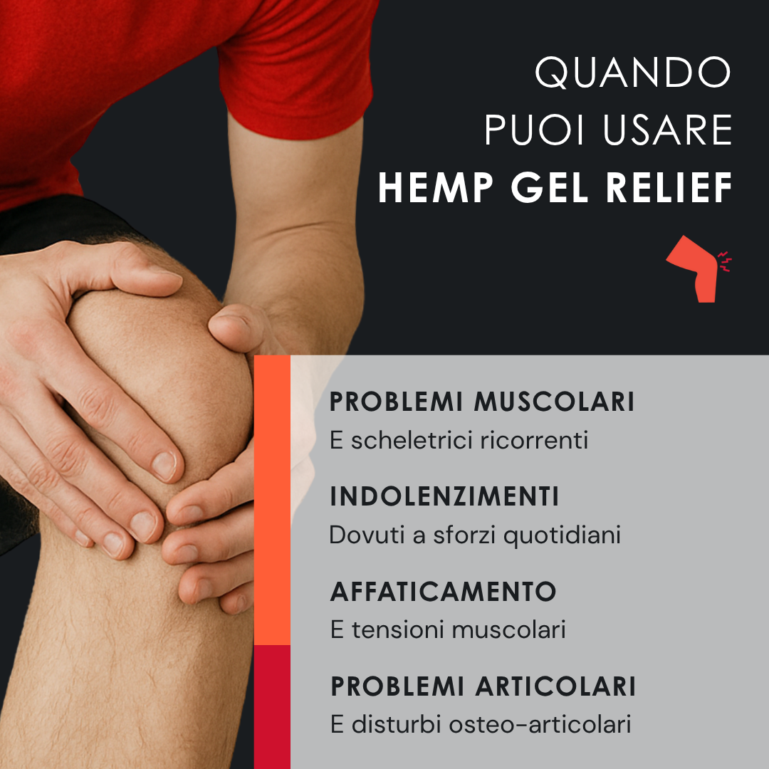 Eusphera Hemp Gel Relief - Gel Lenitivo Rapido Per Ossa E Articolazioni 75 ml