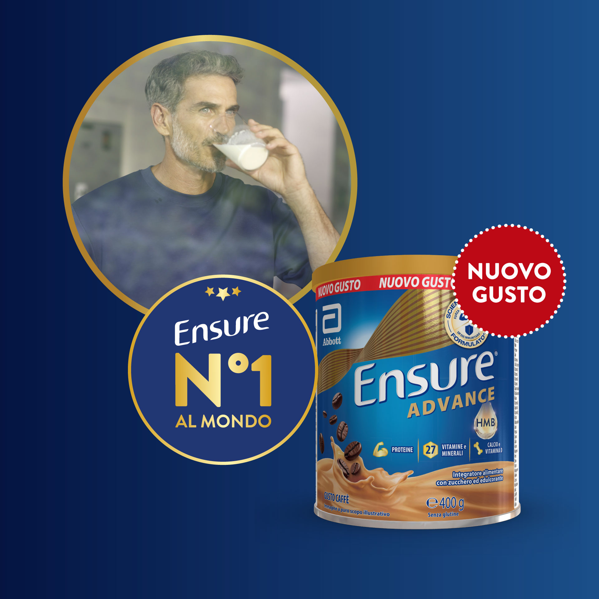 Ensure Advance Gusto Caffè 400 g - Integratore Di Vitamine E Minerali