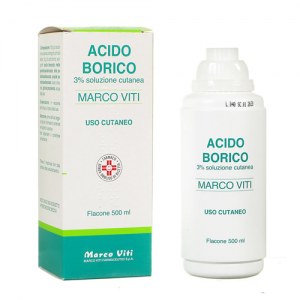 Acido Borico Marco Viti Soluzione Cutanea 3% Antisettico 500 Ml Acido Borico Marco Viti Soluzione Cutanea 3% Antisettico 500 Ml