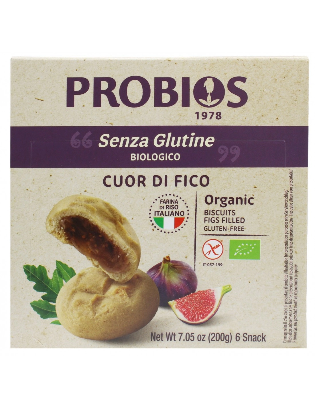 Rice&Rice Cuor Di Riso Ai Fichi Senza Glutine 6x33 g
