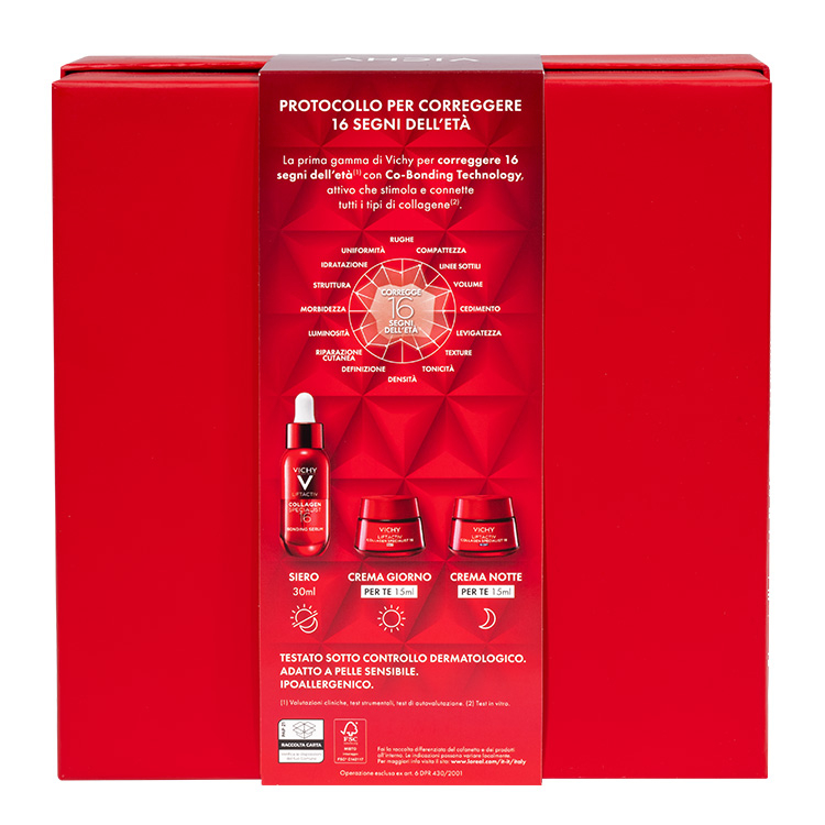 Vichy Cofanetto Spa Protocollo Antietà Liftactiv Collagen Specialist 16 Siero 30ml + Crema Giorno 15ml + Crema Notte 15ml