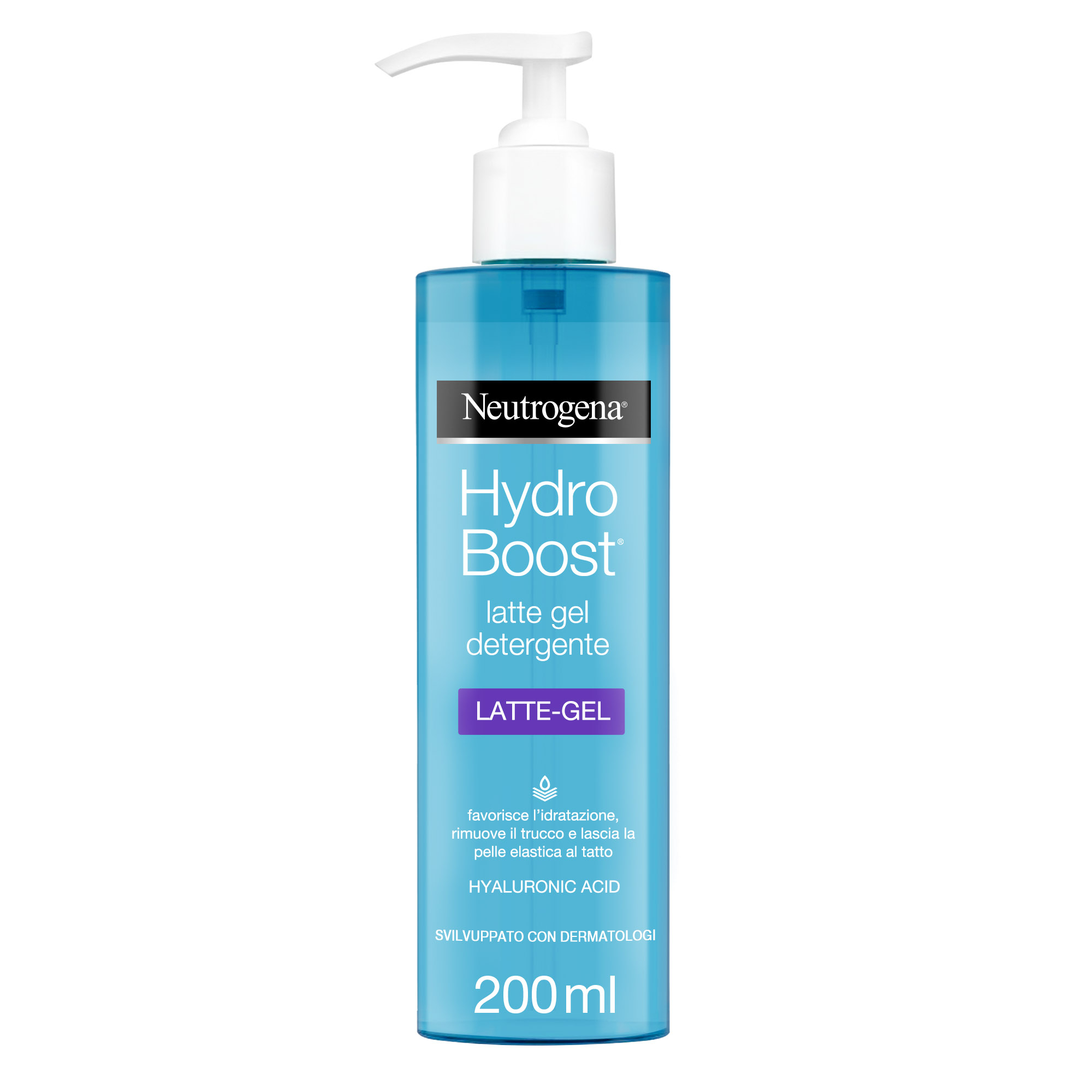 Neutrogena Hydro Boost Latte Gel Detergente Viso 200 ml, Detergente schiumogeno ad azione struccante Neutrogena Hydro Boost Latte Gel Detergente Viso 200 ml, Detergente schiumogeno ad azione struccante