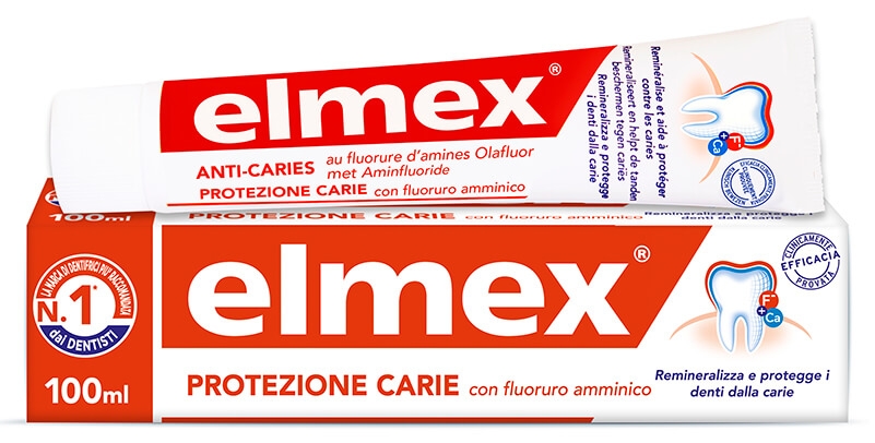 Elmex Protezione Carie Dentifricio Nuovo Formato 100 ml  Elmex Protezione Carie Dentifricio Nuovo Formato 100 ml