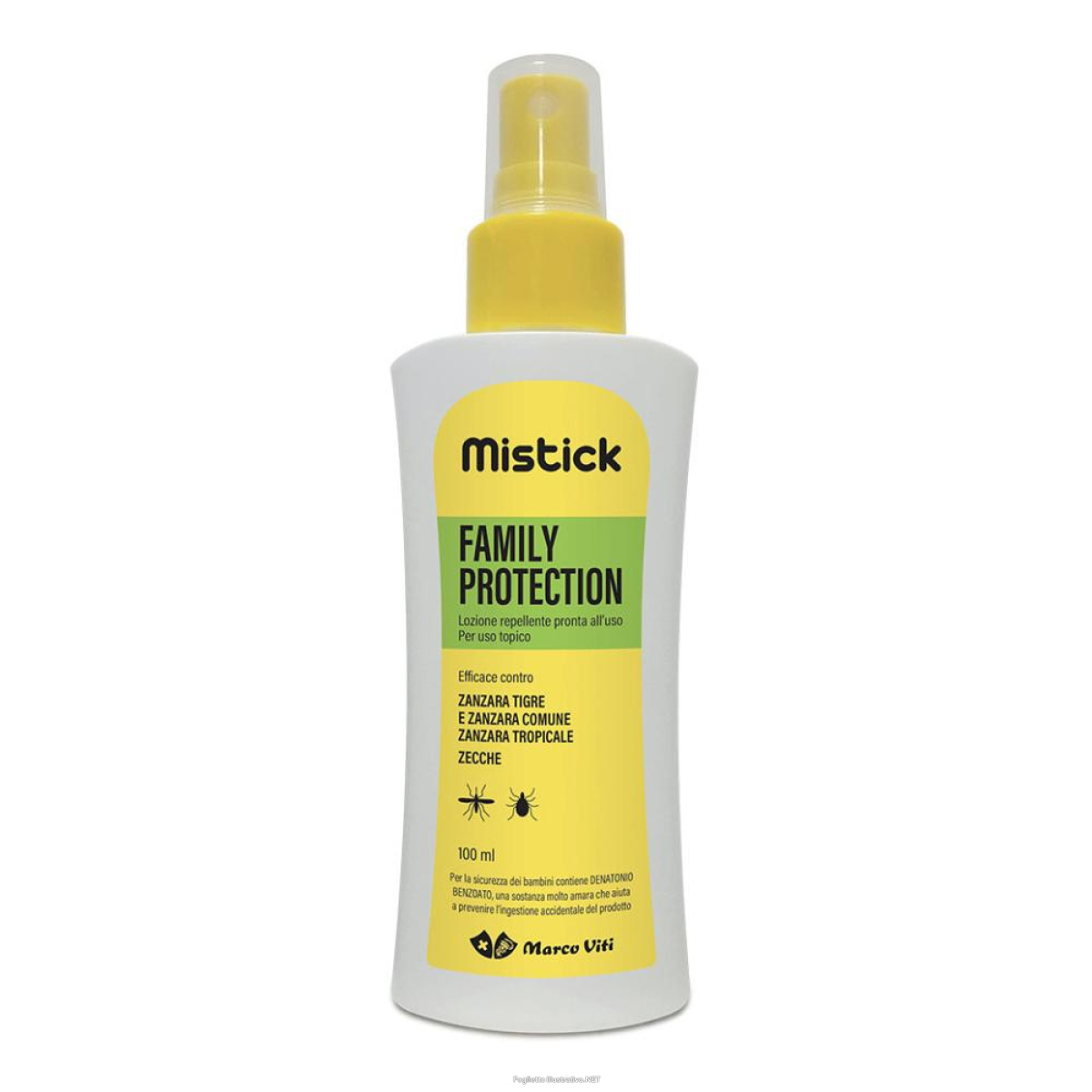 Mistick Family Spray Repellente 100ml - Protezione Contro Zecche e Zanzare 100ml
