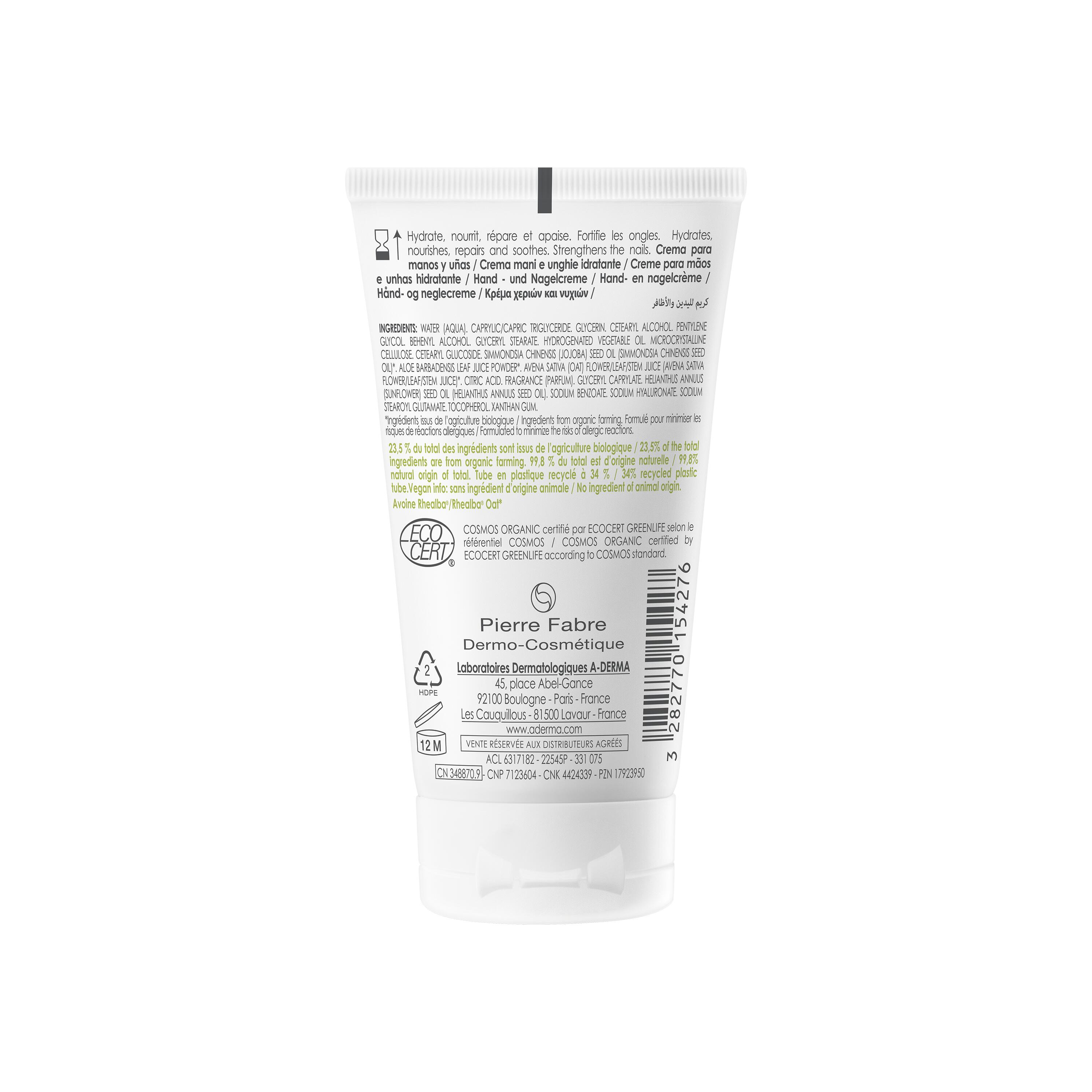 A-Derma Les Indispensables - Crema Idratante Mani E Unghie 50 ml