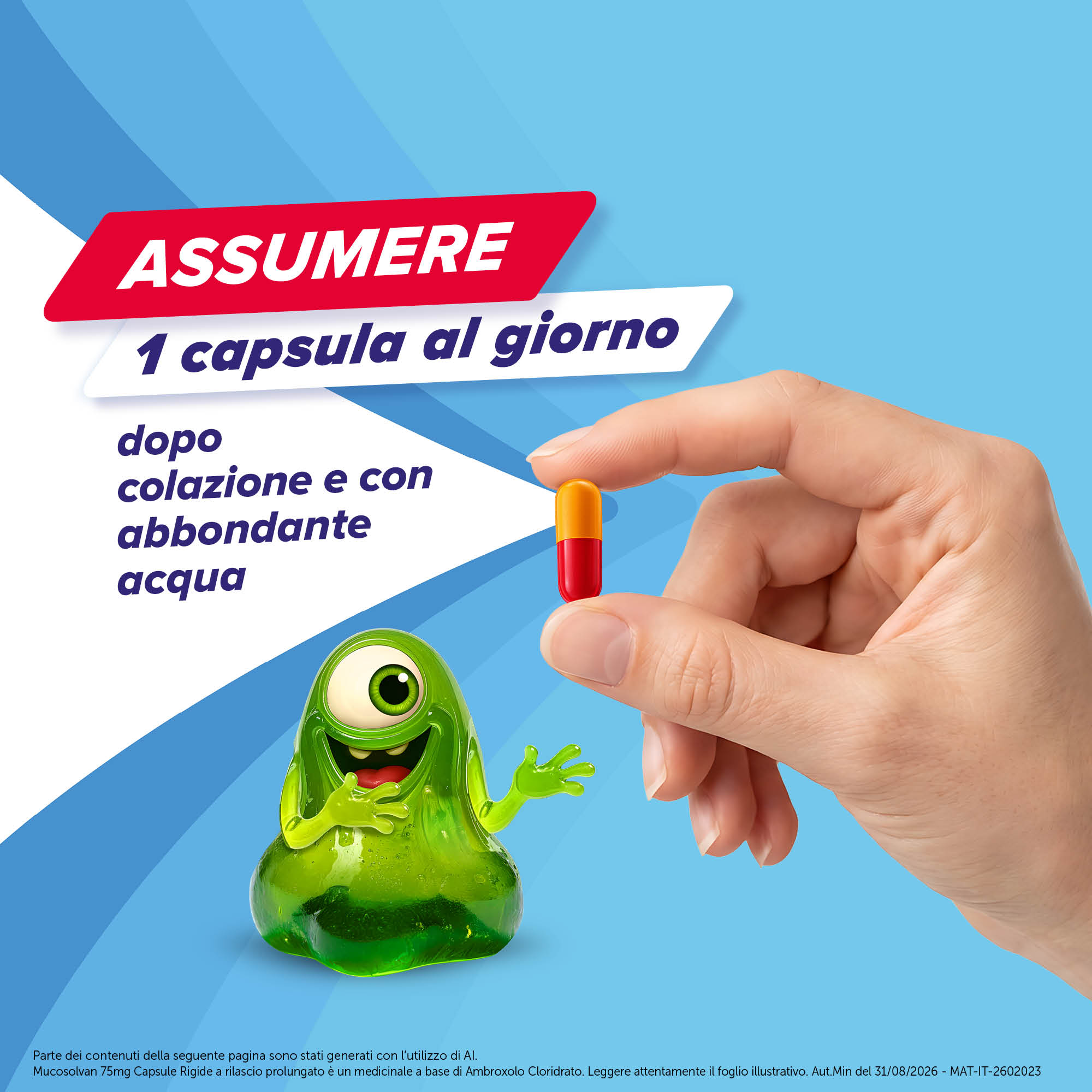 Mucosolvan 75 mg - 20 Capsule Rigide Per Il Trattamento Delle Secrezioni Nelle Patologie Acute E Croniche Di Bronchi E Polmoni