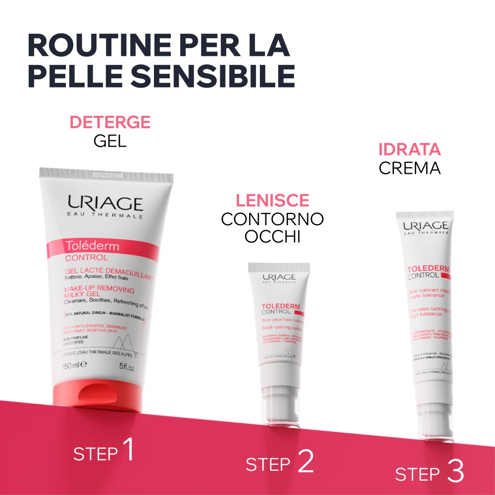 Uriage Toléderm Control - Contorno Occhi Lenitivo Fresco Per Pelle Intollerante E Allergica 15 ml