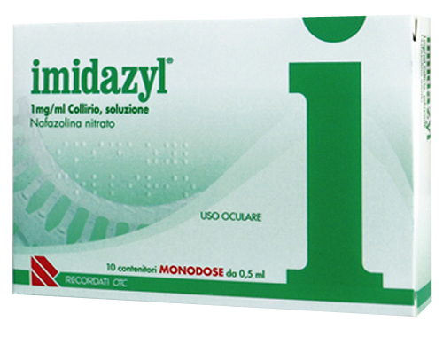 Imidazyl Collirio 1 mg/ml Nafazolina Decongestionante 10 Flaconcini Monodose Imidazyl Collirio 1 mg/ml Nafazolina Decongestionante 10 Flaconcini Monodose