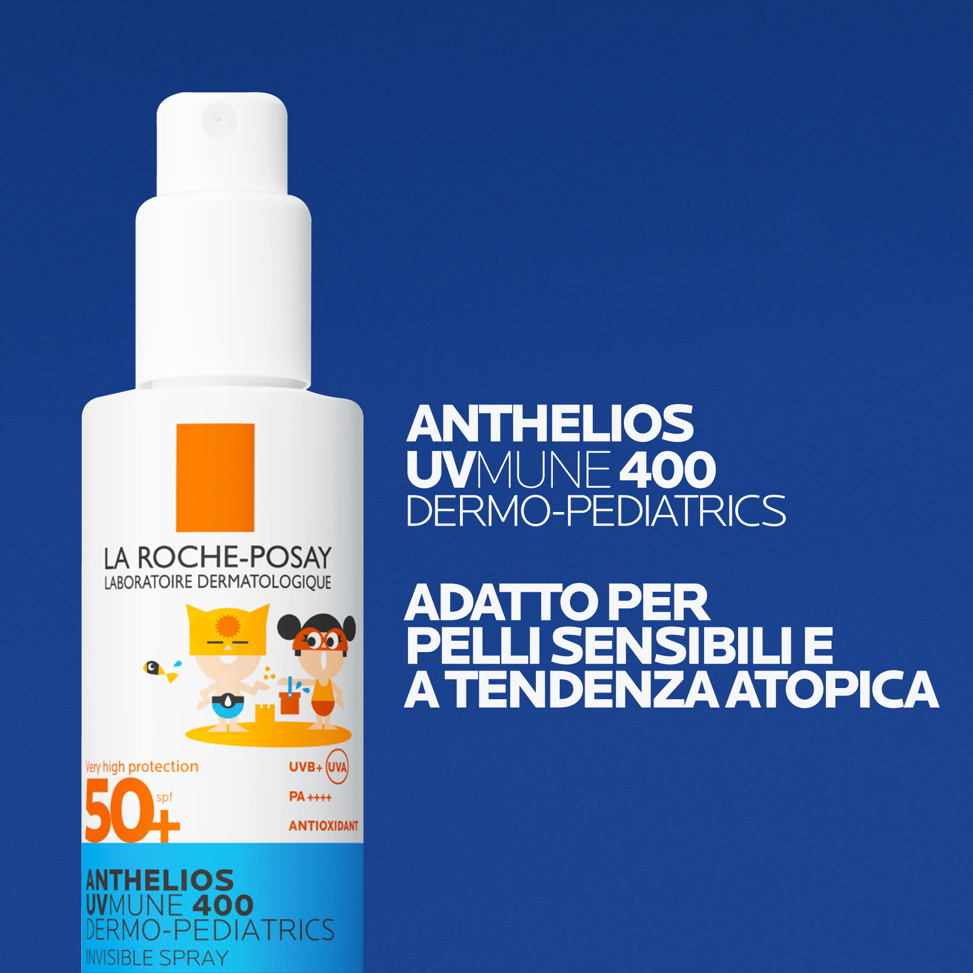 La Roche-Posay - Anthelios Uvmune 400 Dermo-Pediatrics Spray Invisibile SPF50+ Bambini 200 ml