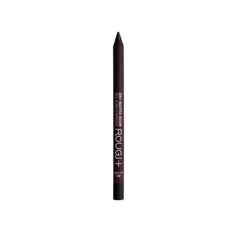 Rougj - 2In1 Matita Occhi Gel & Waterproof N.02 Brown