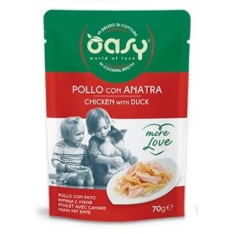 OASY GATTO MORE LOVE POLLO ANATRA 70GR (bustina)