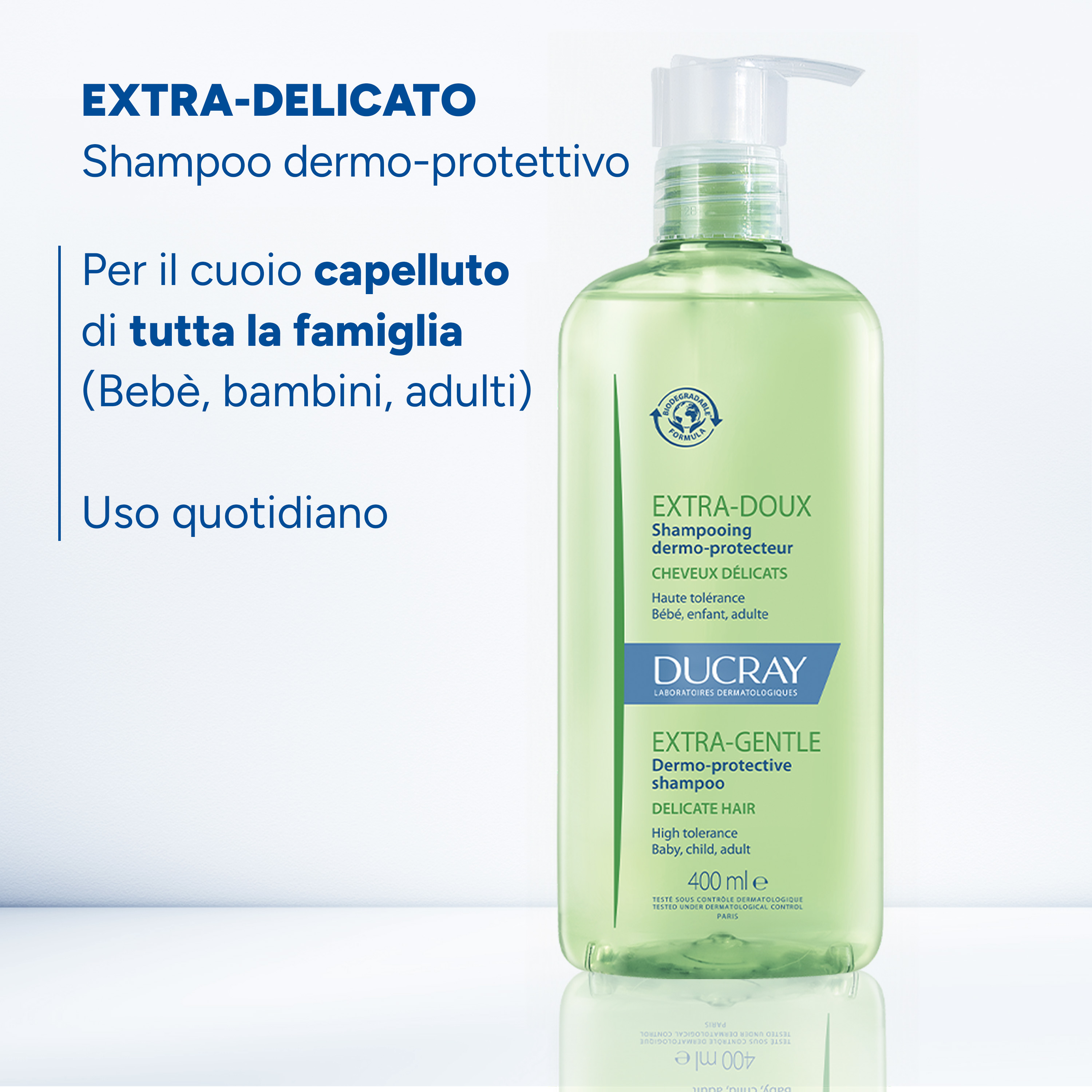 Ducray - Extra Delicato - Shampoo Dermo-Protettore Per Capelli Normali E Delicati 200 ml
