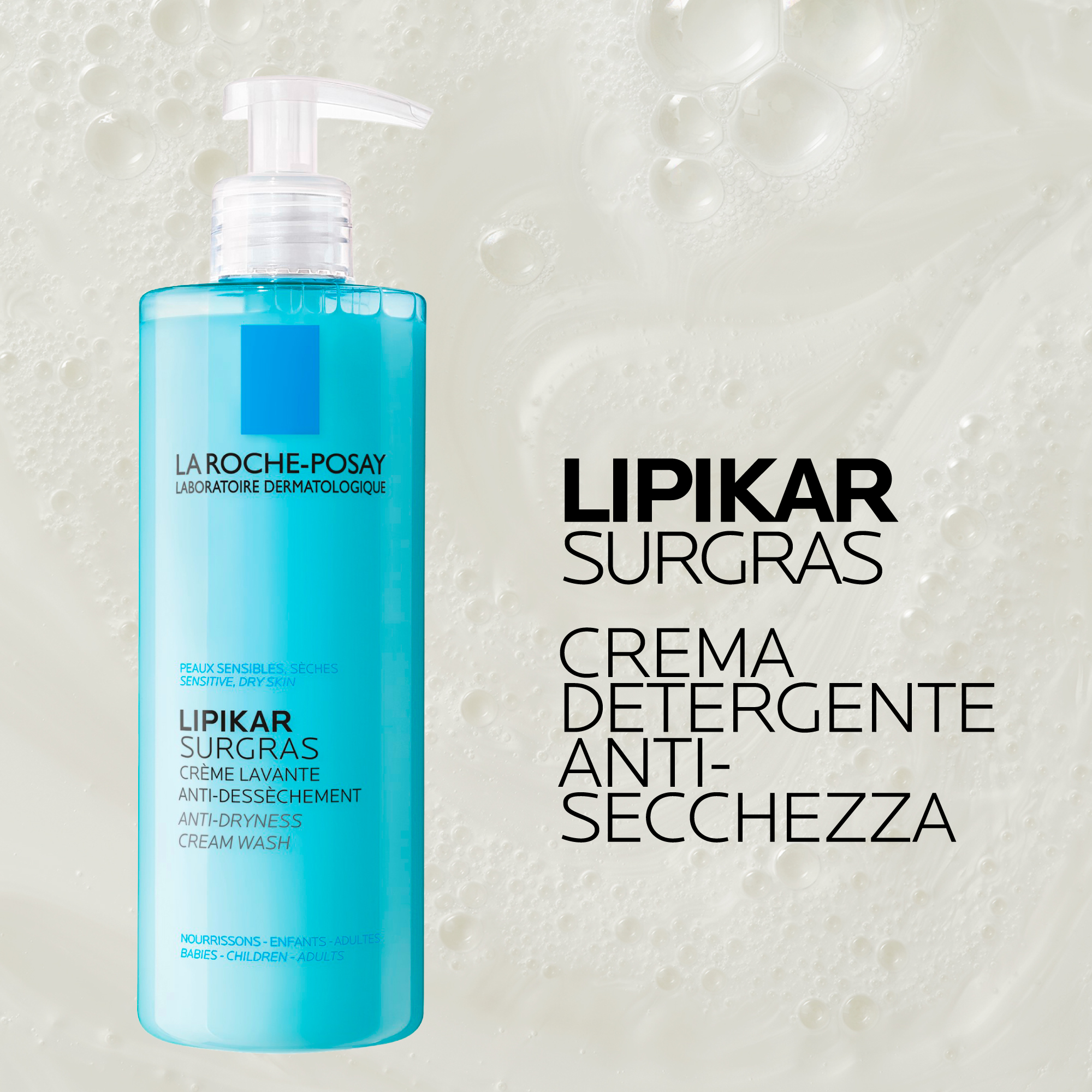 La Roche-Posay Lipikar - Surgras Doccia-Crema Detergente Relipidante Anti-Secchezza 750 ml