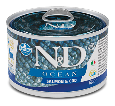 N&D DOG OCEAN SALMON&COD 140G