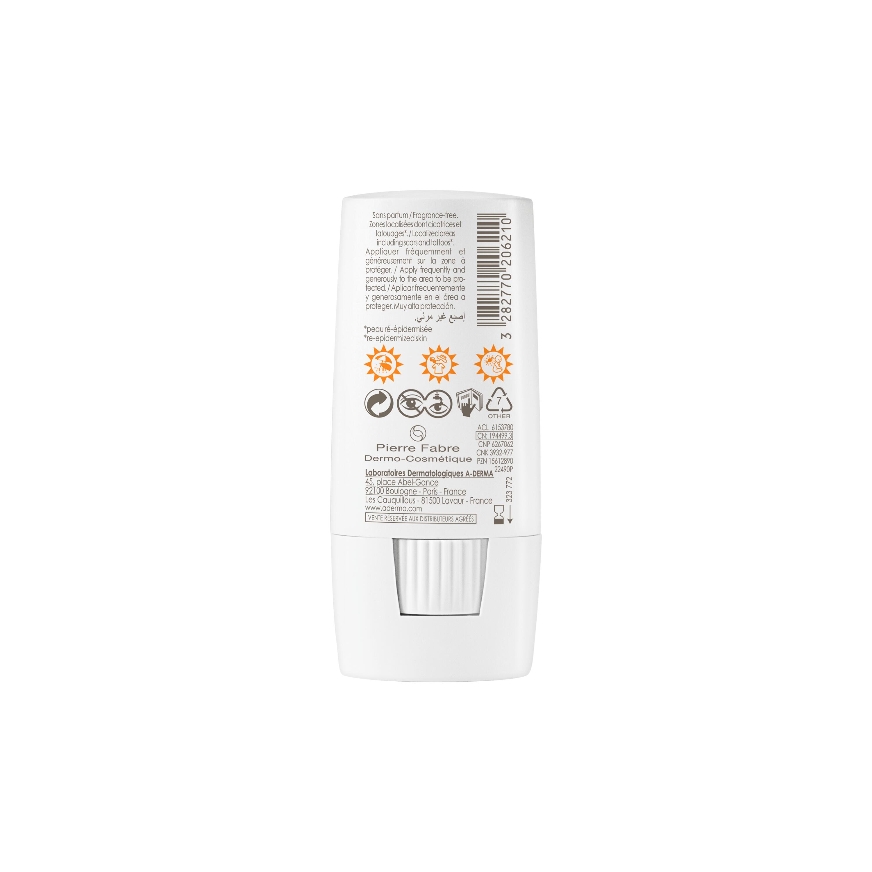 A-Derma X-Trem - Stick Solare Invisibile SPF50+ Viso 8 g